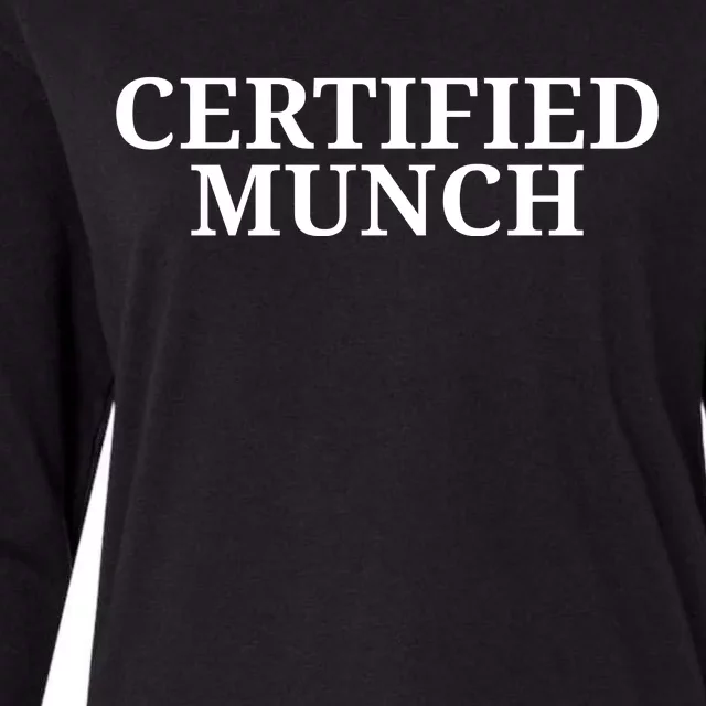 Certified Munch Womens Cotton Relaxed Long Sleeve T-Shirt