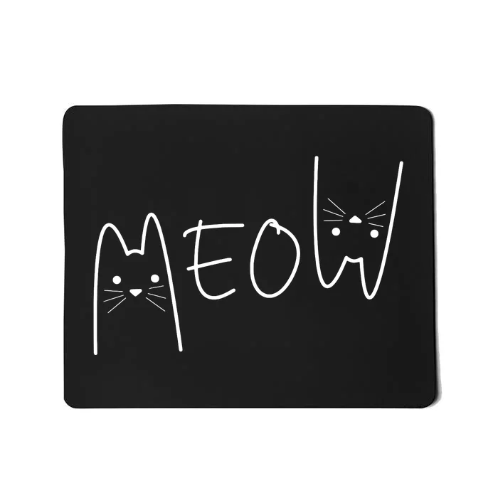 Cute Meow Cats Funny Feline Kitten Cat Mousepad