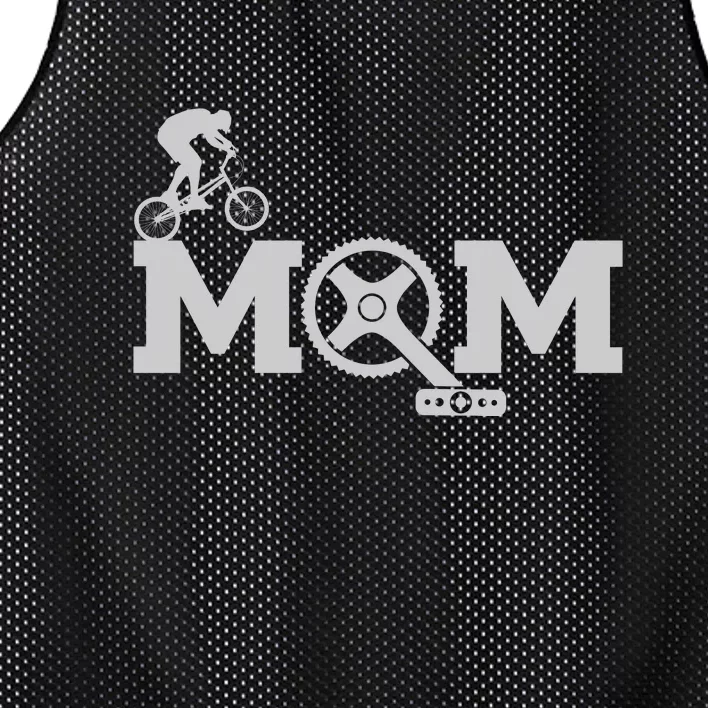 Cyclist Mom Cycling Gift Mesh Reversible Basketball Jersey Tank