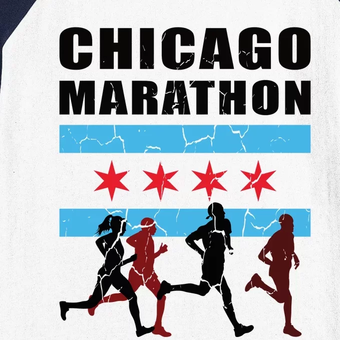 Chicago Marathon Baseball Sleeve Shirt