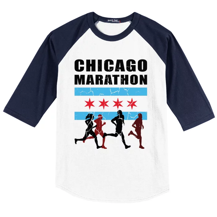 Chicago Marathon Baseball Sleeve Shirt