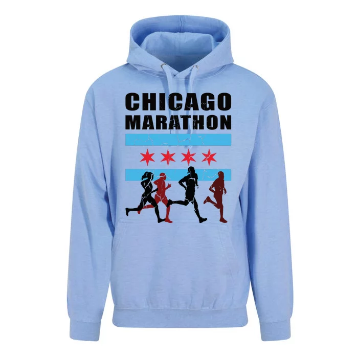 Chicago Marathon Unisex Surf Hoodie