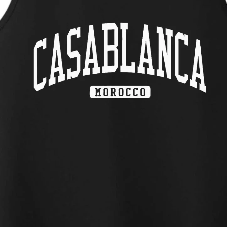 Casablanca Morocco College University Style Performance Tank