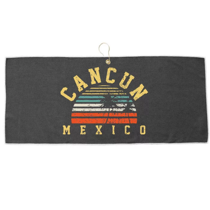 Cancun Mexico Large Microfiber Waffle Golf Towel