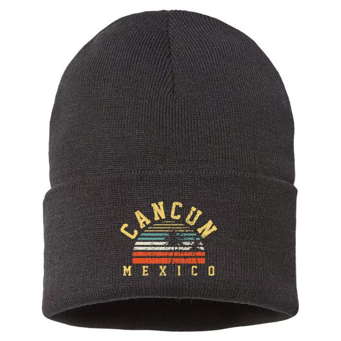 Cancun Mexico Sustainable Knit Beanie