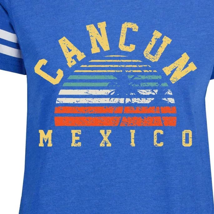 Cancun Mexico Enza Ladies Jersey Football T-Shirt