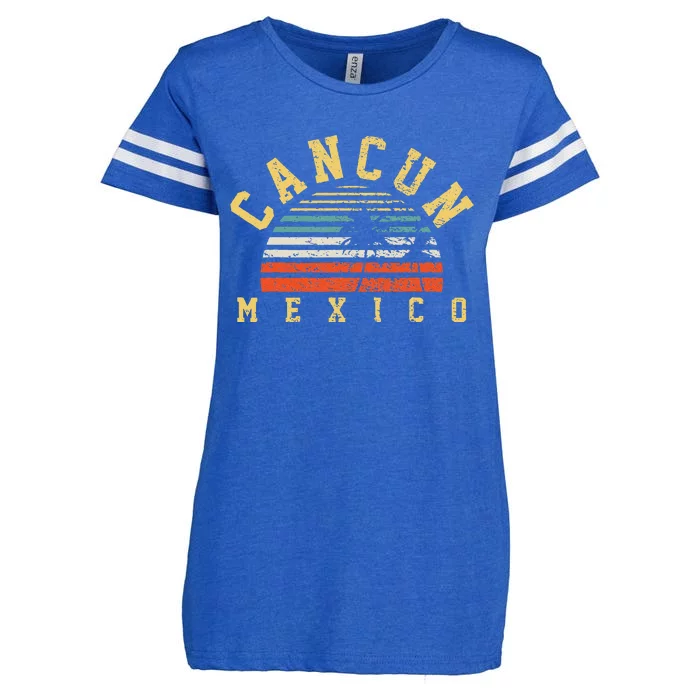 Cancun Mexico Enza Ladies Jersey Football T-Shirt