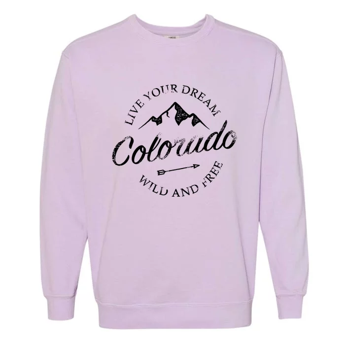 Colorado Mountains Garment-Dyed Sweatshirt