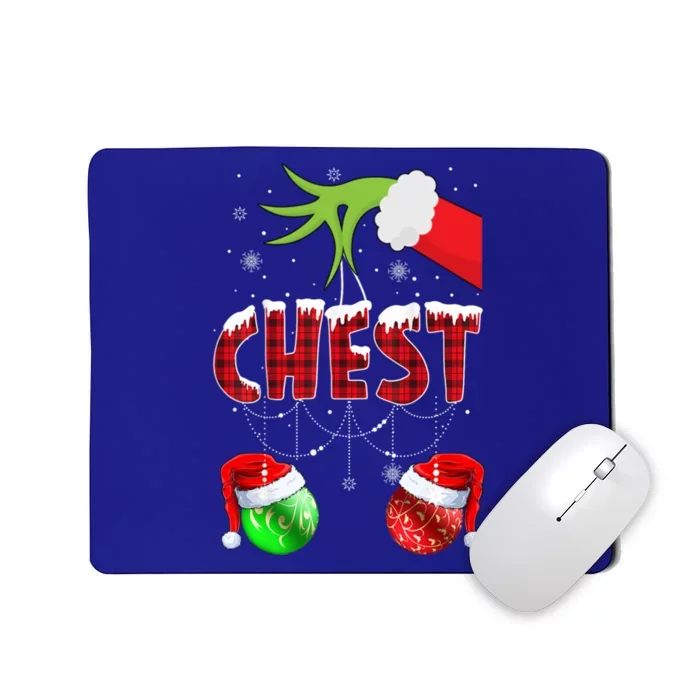 Christmas Matching Couple Family Chestnuts Funny Elf Gift Mousepad