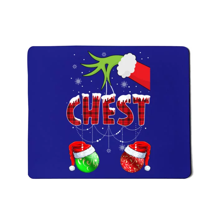 Christmas Matching Couple Family Chestnuts Funny Elf Gift Mousepad