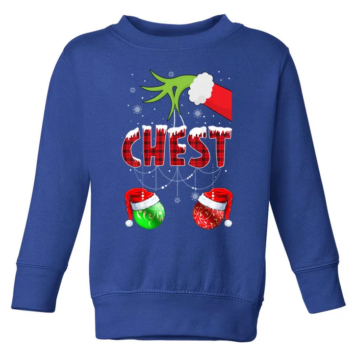 Christmas Matching Couple Family Chestnuts Funny Elf Gift Toddler Sweatshirt