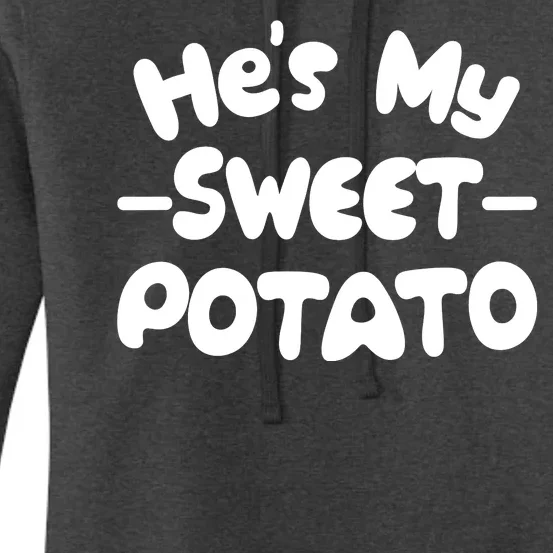 Cute Matching Couples He's My Sweet Potato Women's Pullover Hoodie