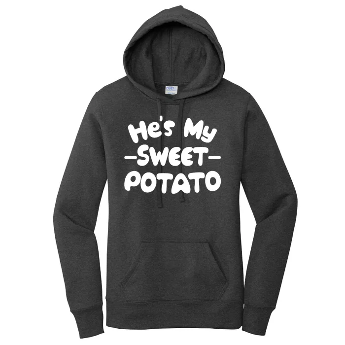 Cute Matching Couples He's My Sweet Potato Women's Pullover Hoodie