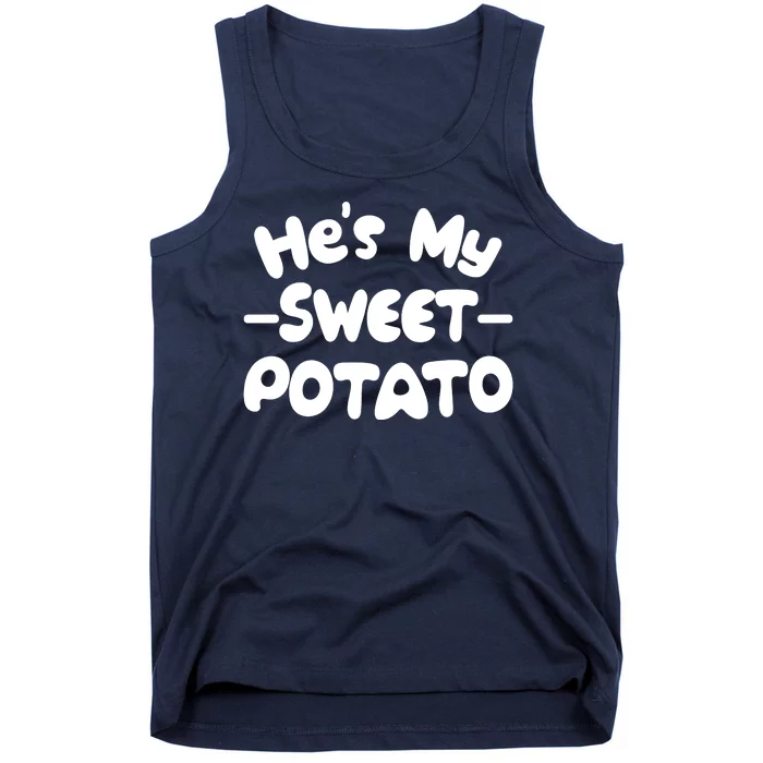 Cute Matching Couples He's My Sweet Potato Tank Top