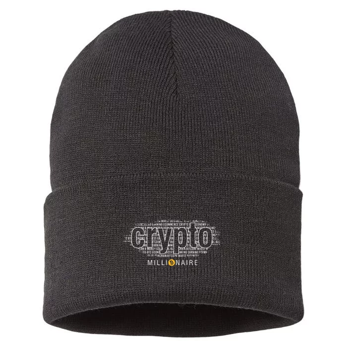 Crypto Millionaire Sustainable Knit Beanie