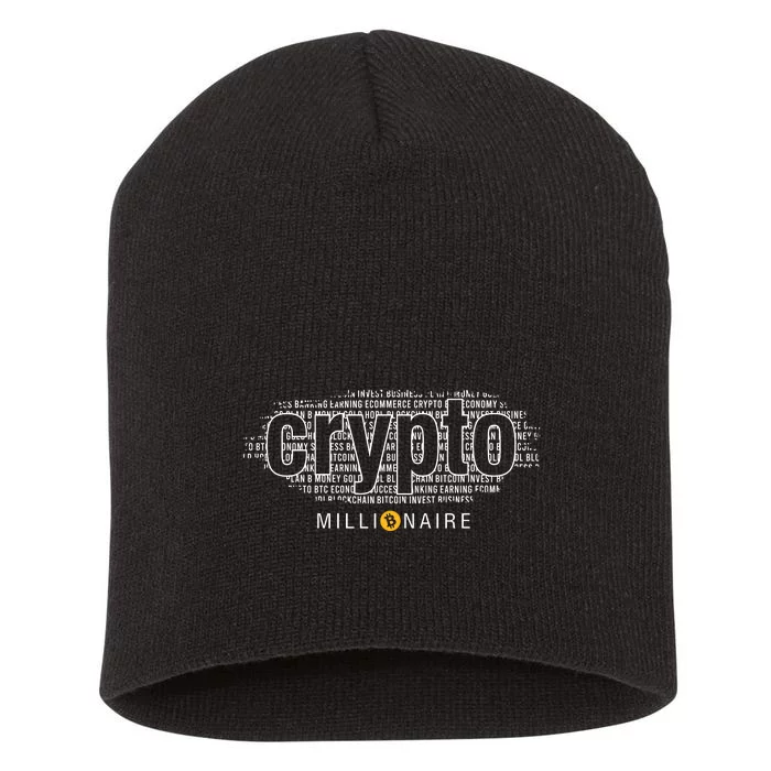 Crypto Millionaire Short Acrylic Beanie