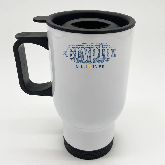 Crypto Millionaire Front & Back Stainless Steel Travel Mug