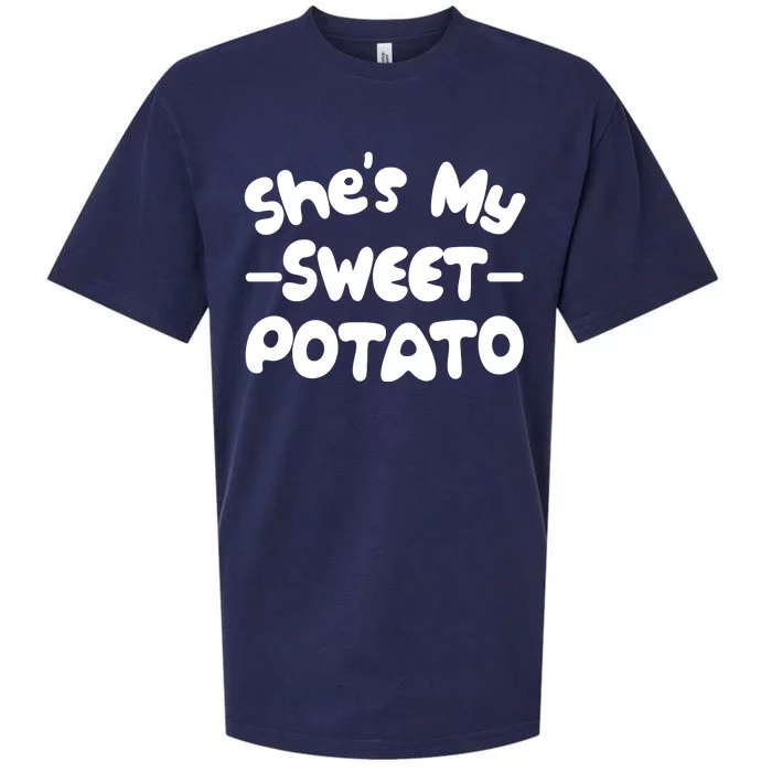 Cute Matching Couples She's My Sweet Potato Sueded Cloud Jersey T-Shirt