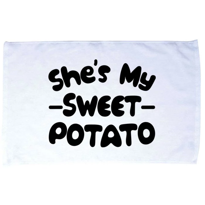 Cute Matching Couples She's My Sweet Potato Microfiber Hand Towel