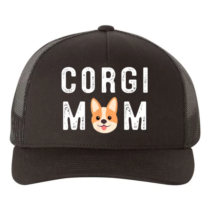 Corgi Mom Yupoong Adult 5-Panel Trucker Hat