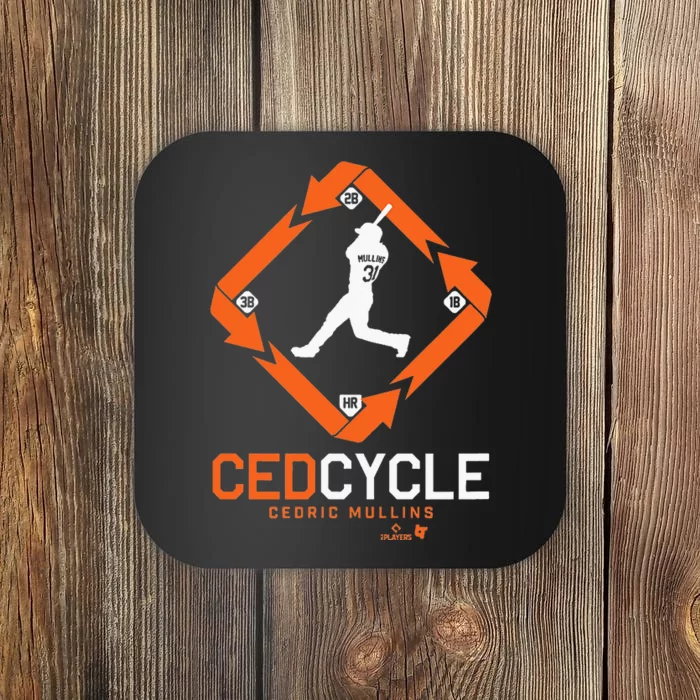 Cedric Mullins Cycle Baltimore Baseball Coaster