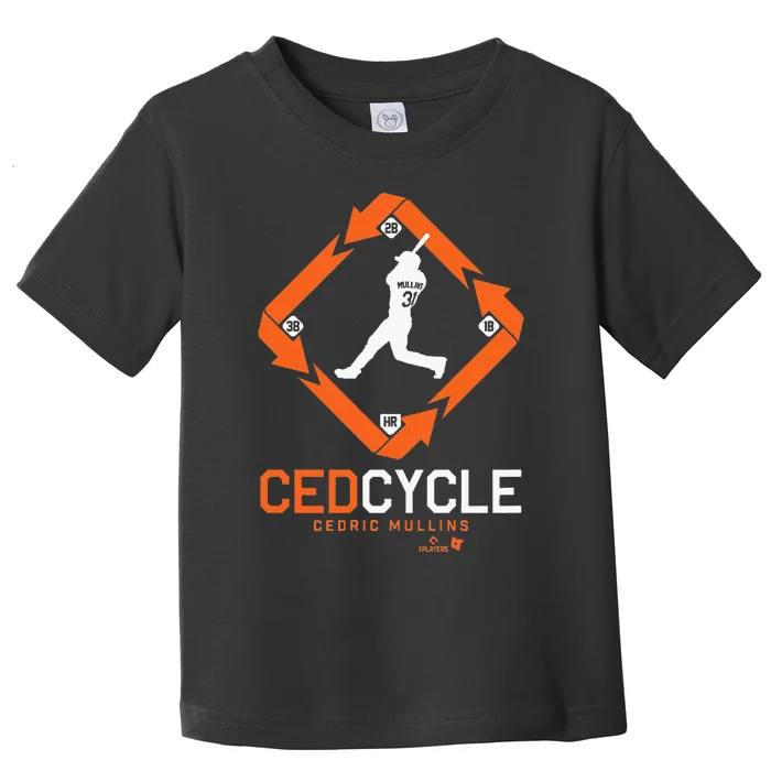 Cedric Mullins Cycle Baltimore Baseball Toddler T-Shirt