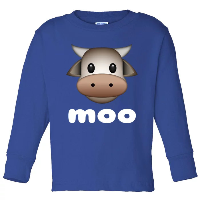 Cow Moo Cute Gift Toddler Long Sleeve Shirt