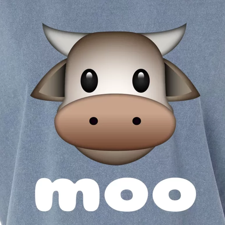 Cow Moo Cute Gift Garment-Dyed Women's Muscle Tee