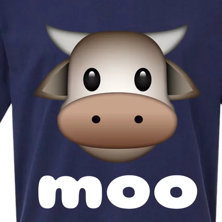 Cow Moo Cute Gift Sueded Cloud Jersey T-Shirt