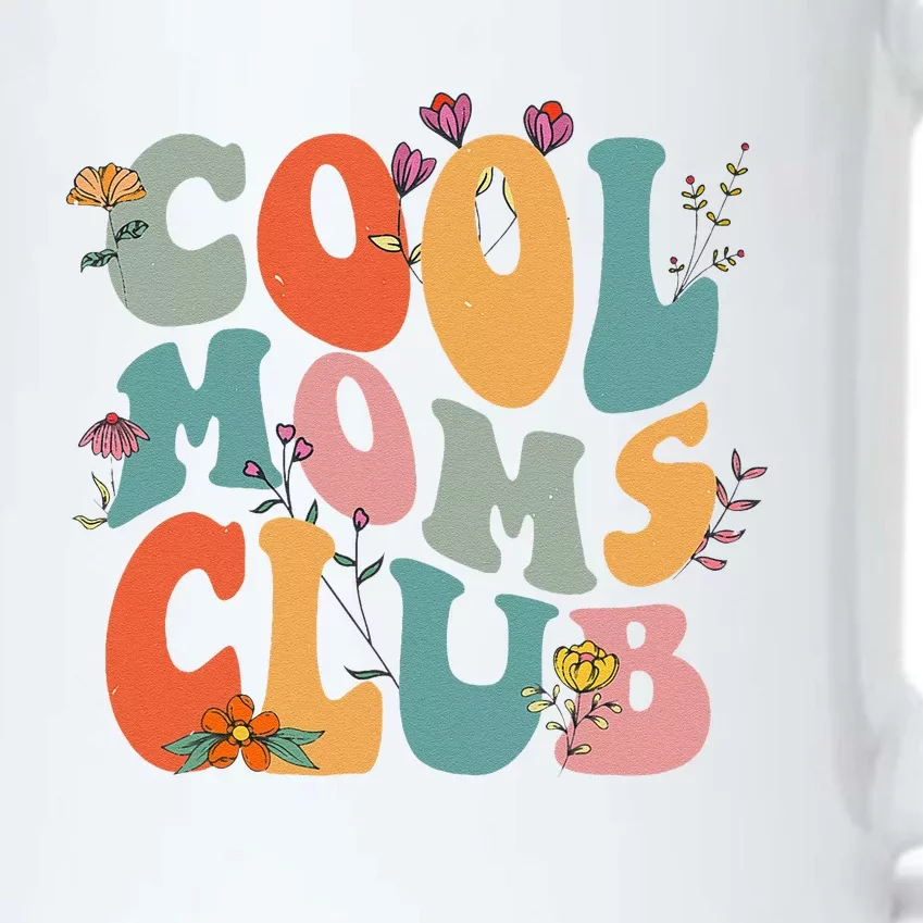 Cool Moms Club Retro Groovy Mom Life Mama Happy MotherS Day Black Color Changing Mug