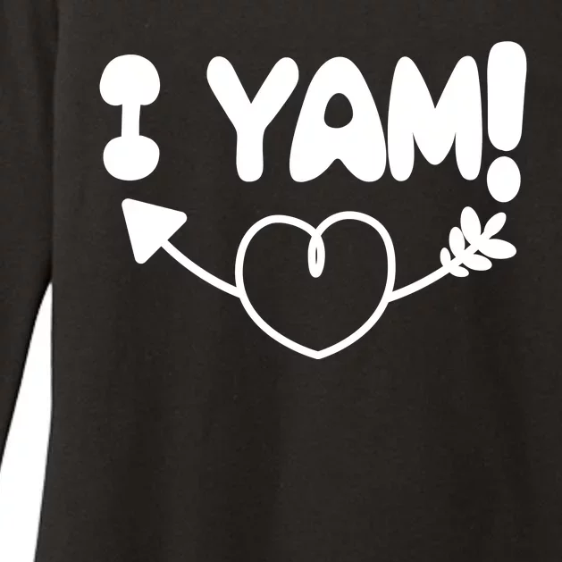 Cute Matching Couples I Yam Womens CVC Long Sleeve Shirt