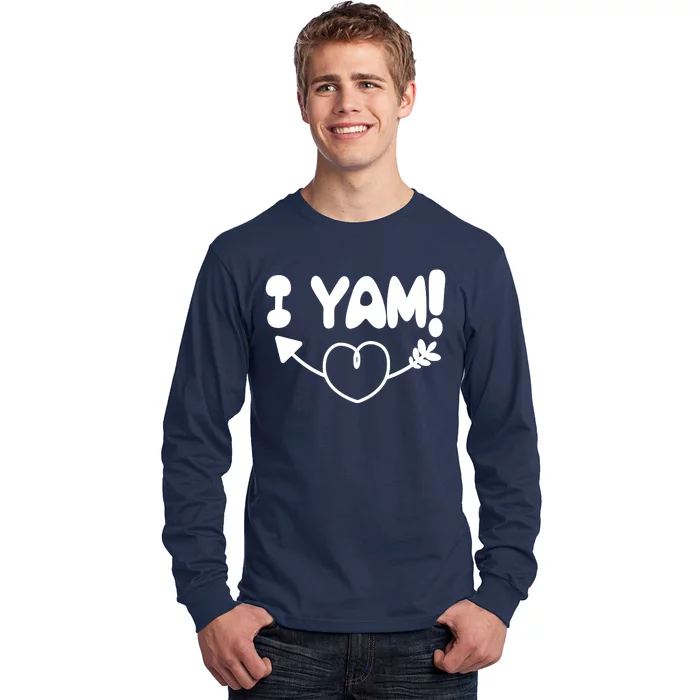 Cute Matching Couples I Yam Long Sleeve Shirt