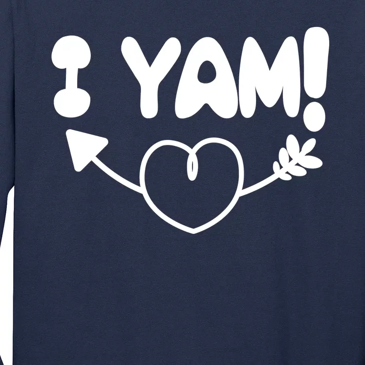 Cute Matching Couples I Yam Long Sleeve Shirt