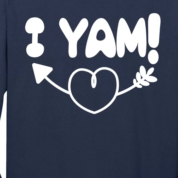 Cute Matching Couples I Yam Tall Long Sleeve T-Shirt