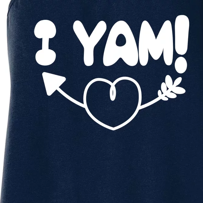 Cute Matching Couples I Yam Women's Racerback Tank