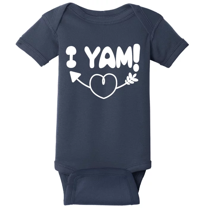 Cute Matching Couples I Yam Baby Bodysuit