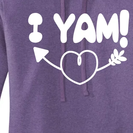 Cute Matching Couples I Yam Women's Pullover Hoodie