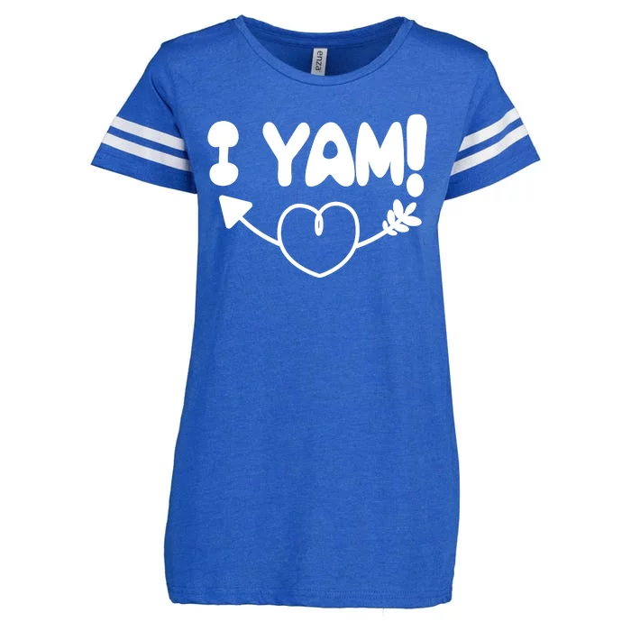 Cute Matching Couples I Yam Enza Ladies Jersey Football T-Shirt