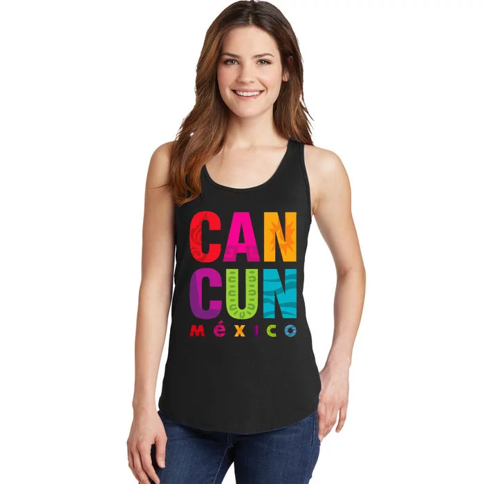 Cancun Mexico Ladies Essential Tank