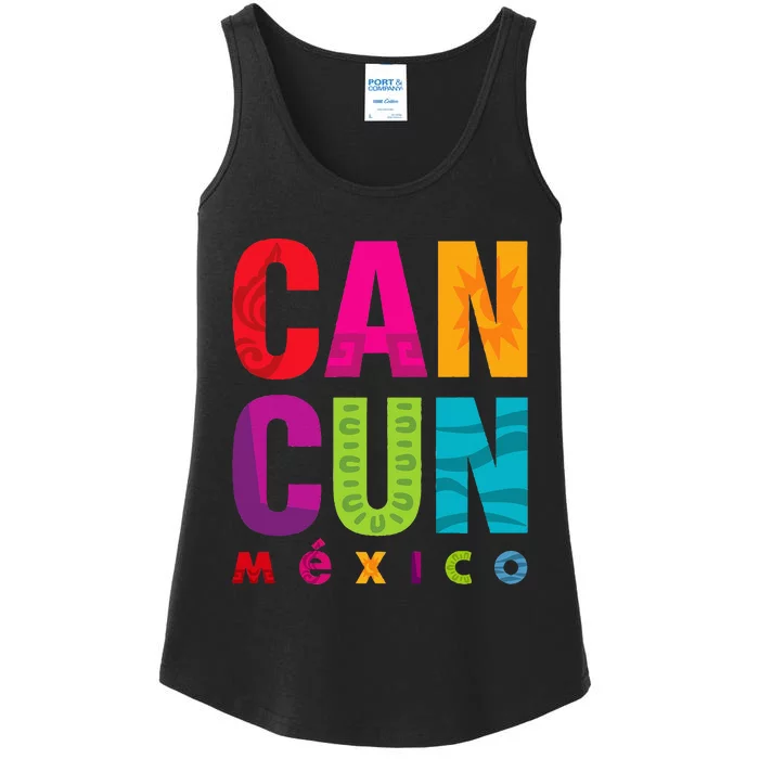 Cancun Mexico Ladies Essential Tank