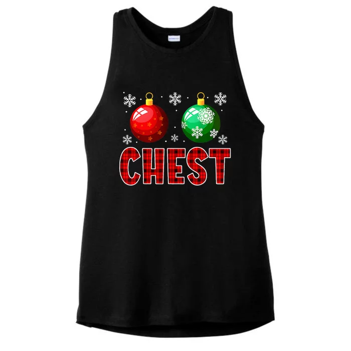 Christmas Matching Couple Family Chestnuts Ladies Tri-Blend Wicking Tank