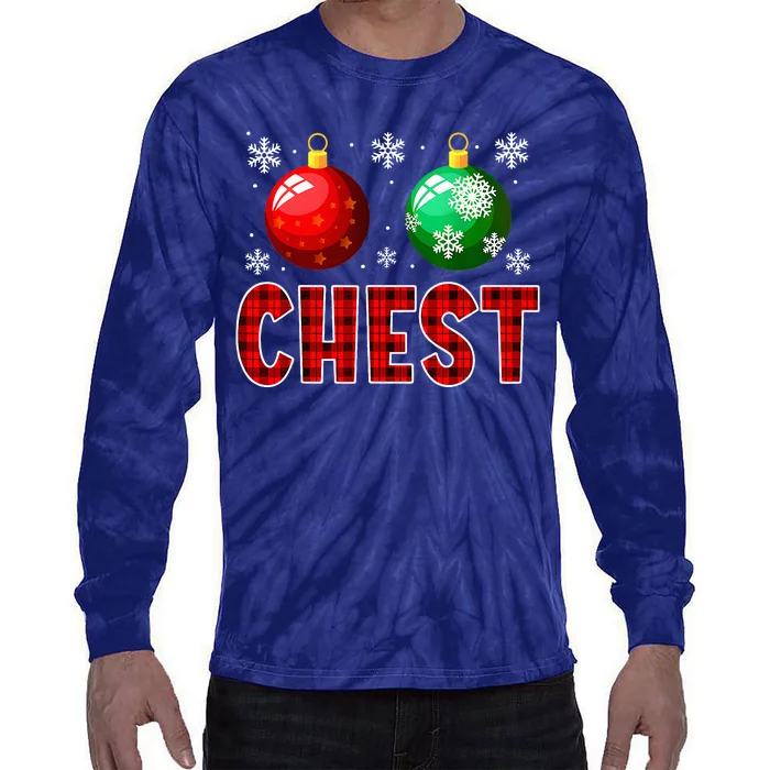 Christmas Matching Couple Family Chestnuts Tie-Dye Long Sleeve Shirt