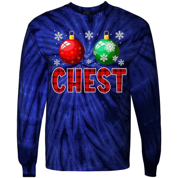 Christmas Matching Couple Family Chestnuts Tie-Dye Long Sleeve Shirt