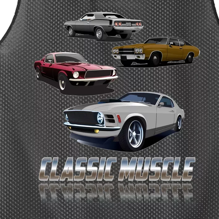 Classic Muscle Classic Sports Cars Mesh Reversible Basketball Jersey Tank