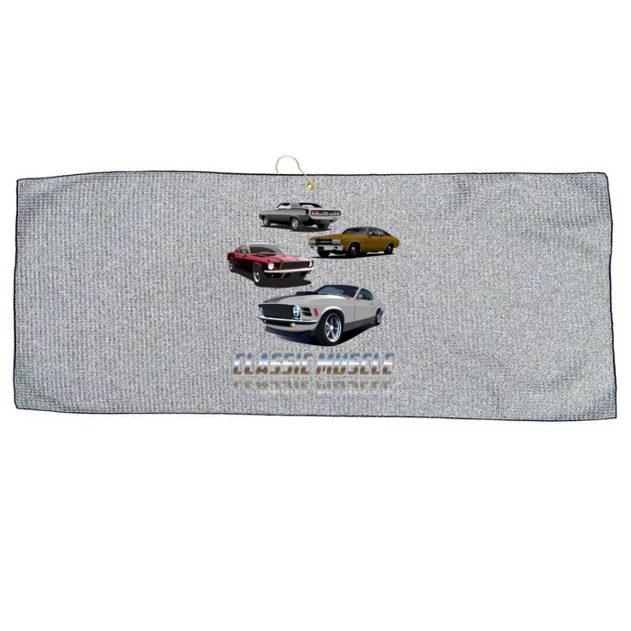 Classic Muscle Classic Sports Cars Large Microfiber Waffle Golf Towel