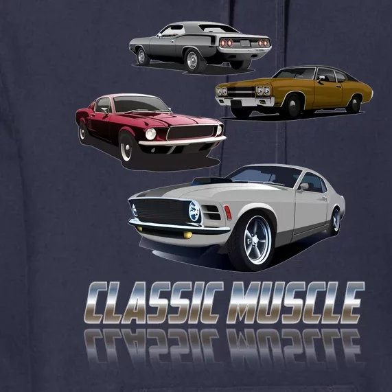 Classic Muscle Classic Sports Cars Premium Hoodie