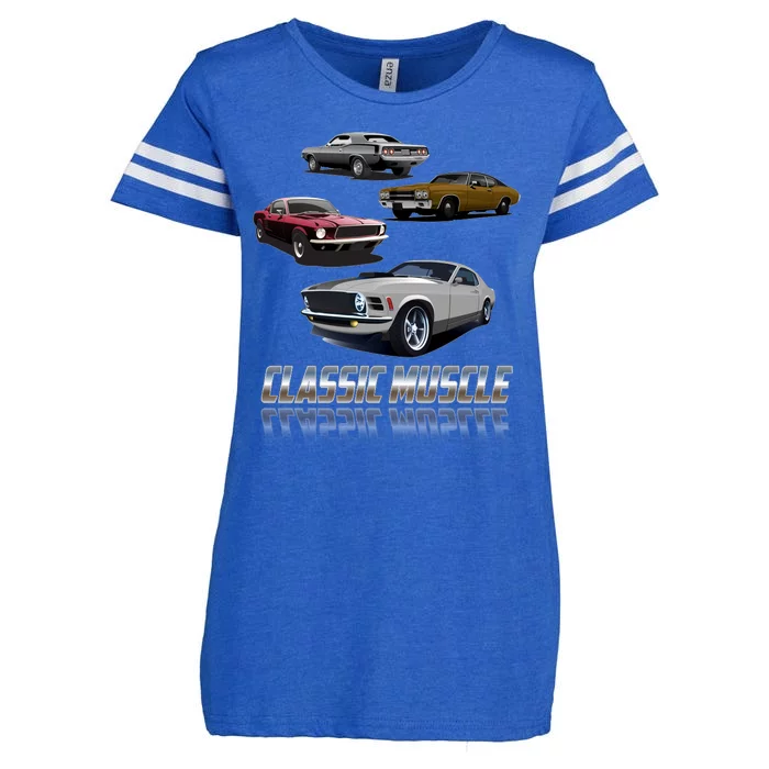 Classic Muscle Classic Sports Cars Enza Ladies Jersey Football T-Shirt