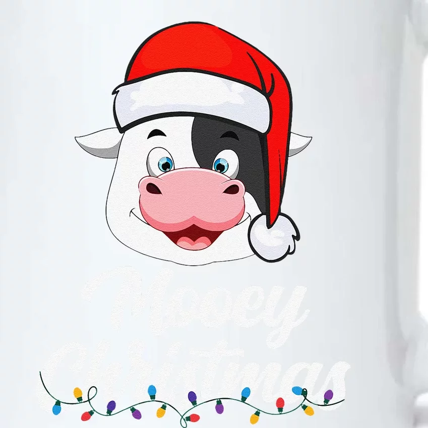 Cow Mooey Christmas Santa For Cow Lovers Black Color Changing Mug