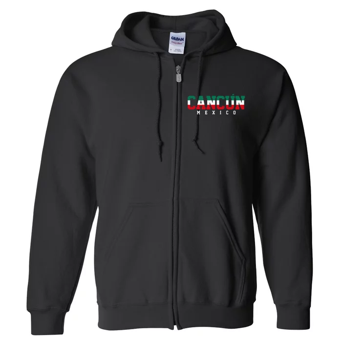 Cancun Mexico Full Zip Hoodie