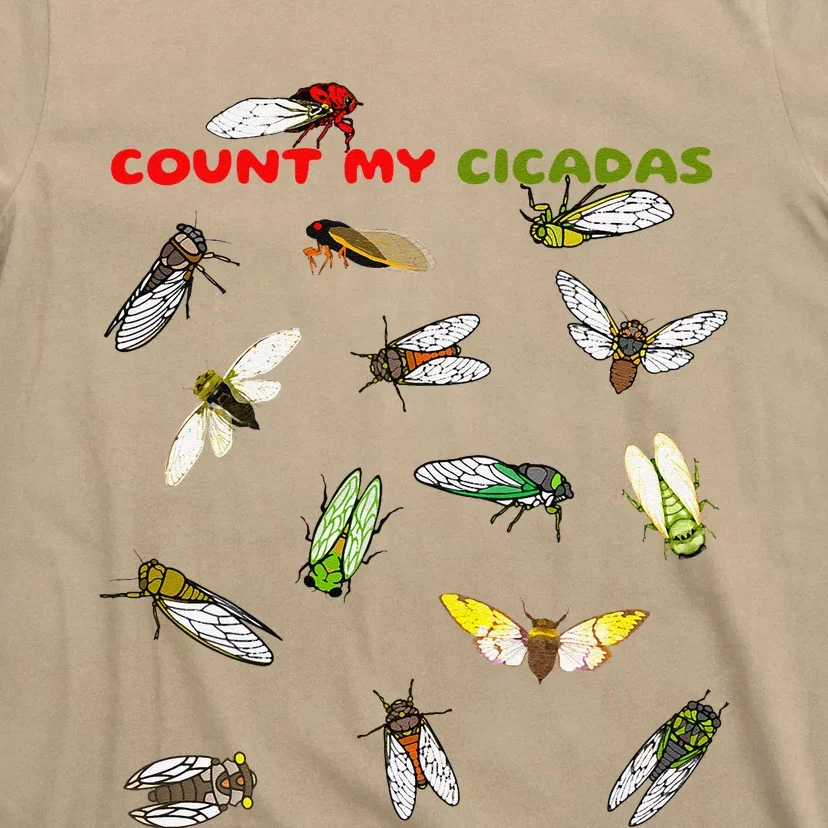 Count My Cicadas Cicadoidea Insect Cicada Invasion 2024 T-Shirt